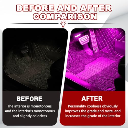Car Interior LED Lights (Pink)