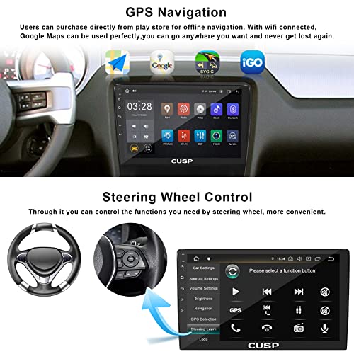 10.1 Inch Android Car Stereo (10 Inch 8G+128G+Car Play and Android Auto)