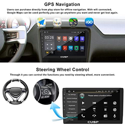 9 Inch Android Car Stereo Double Din (9 Inch 4G+64G+Car Play and Android Auto)