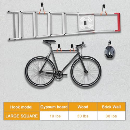Heavy Duty Garage Hooks for Hanging (7.4 Inch)