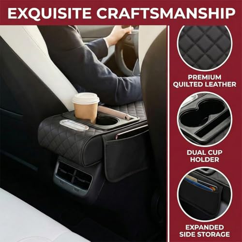 Car Center Console Cover (Black)