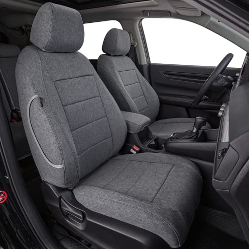 CRV Car Seat Covers Custom Fit for Honda 2012 (Gray / 2012-2014 CRV EX,EX-L,LX)