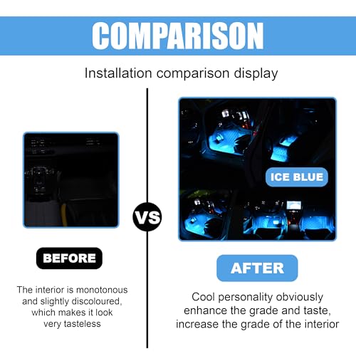 Car LED Strip Light (Ice Blue / USB)