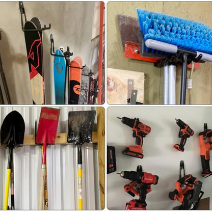 Heavy Duty Garage Hooks (Black / 46)