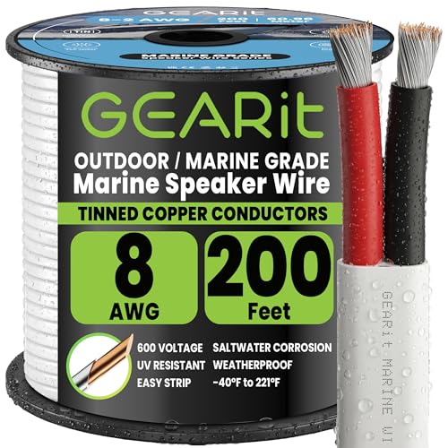 8 Gauge Marine Wire (8 AWG / 200 Feet / 2 Conductor)