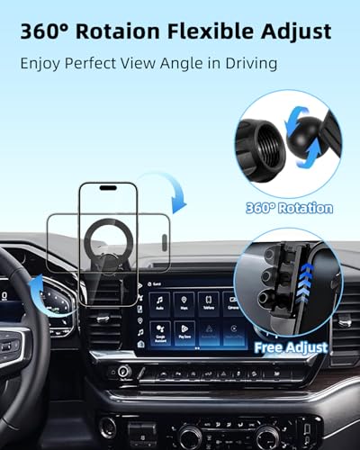 Car Phone Holder for 2022 (Silverado 1500/GMC Sierra 1500 2022-2026 / Magsafe)