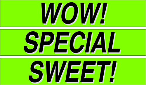 Ez line Vinyl Windshield Stickers 3 Dozen 15 Inch Chartreuse Slogan Dealership Pro Pack for Car Lots (EZ115-Pack11)