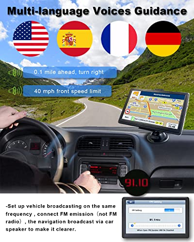 N700 GPS Navigator for Car Truck RV (7 inch Black for N700)