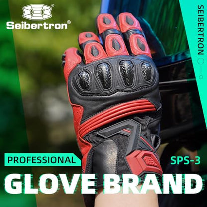 SPS 3 Motorcycle Gloves (Red SPS-3 / S Adult)