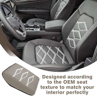 Armrest Cover for Volkswagen Atlas 2024 (20) 24+ |Atlas| V1 Light Gray, Regular)