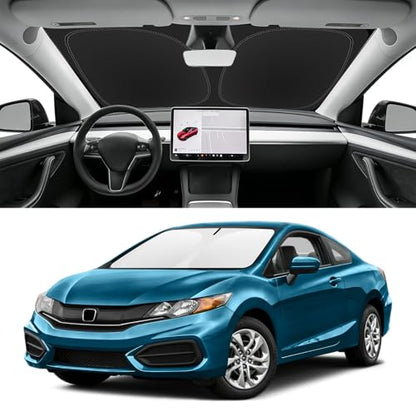 Custom Fit Windshield Sun Shade for Honda Civic 2012 (for 2012-2015 Honda Civic)
