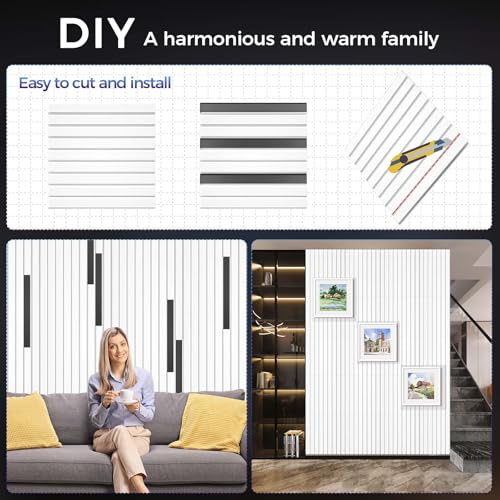 8 Pack Large Soundproof Wall Panels (Big 8 Pack / snow-white)