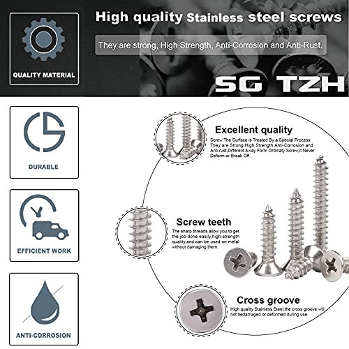 7 x 2 Wood Screw 100Pcs 18 (#7 x 2")