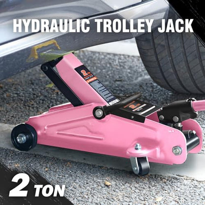 Low Profile Hydraulic Trolley Service (Pink / 2 ton)