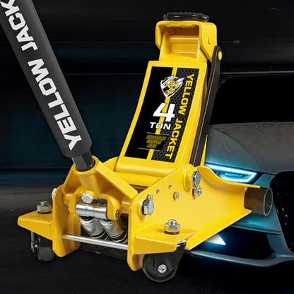 Low Profile Floor Jack with Dual Pumps Quickly Lift Hydraulic Car Jack with Pad (Steel / 4T low profile dual pump)