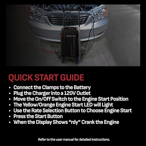 Wheeled 6A Car Battery Charger & Maintainer (Wheel Battery Charger)
