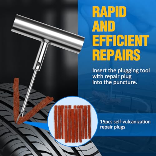 Universal Tire Repair Kit (07- 22pcs (Blue))
