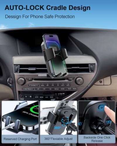 Car Phone Mount for Lexus RX 350 (RX 350/ RX 450h 2010-2015 / Auto Lock)