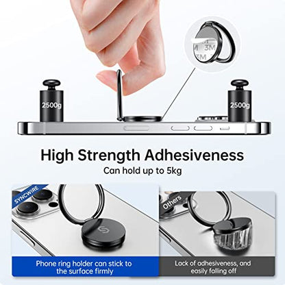 Adhesive Phone Ring Holder (Black / 1 Pack)