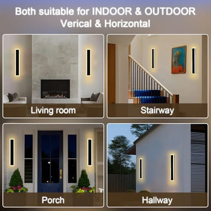 2 Pack LED Outdoor Long Wall Lights (LED-2 Pack / 24 inch)
