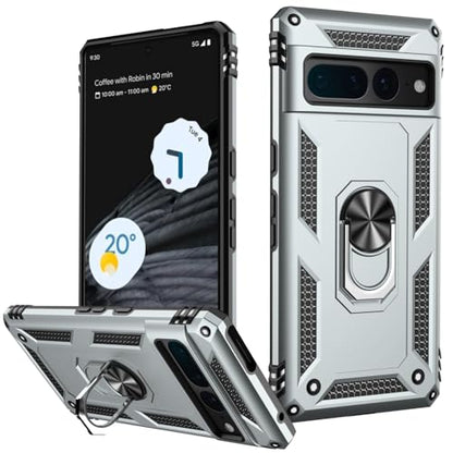 for Google Pixel 7 Pro Case with Screen Protector (Silver / Google Pixel 7 Pro)