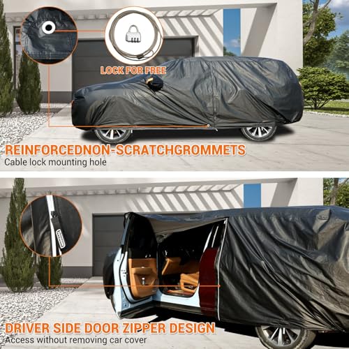 Car Cover Waterproof All Weather (Black / YXL: for SUV (Length 191"-205"))