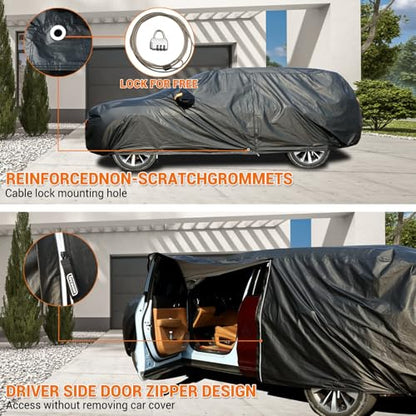 Car Cover Waterproof All Weather (Black / YXL: for SUV (Length 191"-205"))