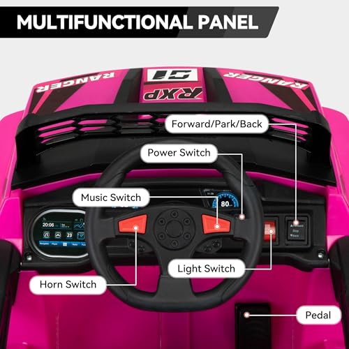 12V Kid Electric Vehicle (Rose Red)