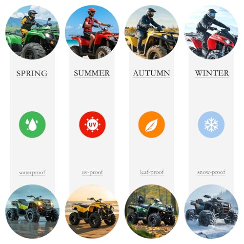 ATV Cover 210D Oxford Fabric Protection Against Water (82'' / Black)