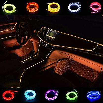 El Wire Interior Neon Car Light (Orange / 5m)