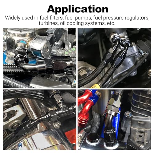 12AN 30 Degree One Piece Full Flow Hose End Fitting Swivel for CPE Braided Hose (12AN / 30 Degree)