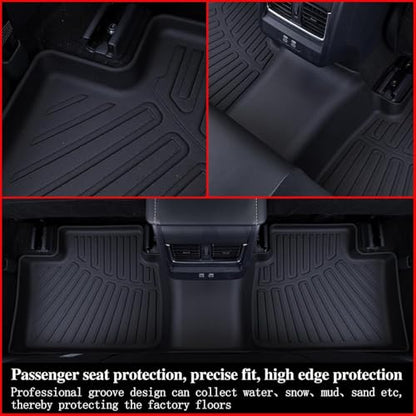 2 Rows Floor Mats for 2025 Nissan Armada 7 and 8 Passenger Models (2025 Armada Floor Mats)
