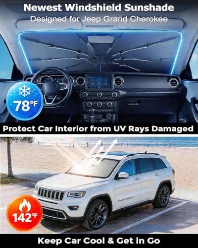 Umbrella Windshield Sun Shade for Jeep Grand Cherokee (FOR | Jeep Grand Cherokee (2011-2026))