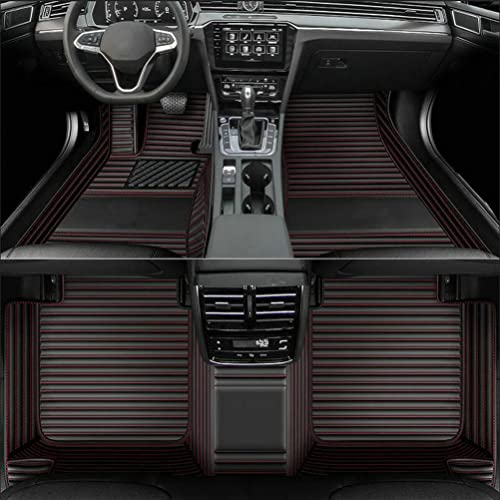 Car Floor Mats (Black Red stripe / 3D Floor Mats)