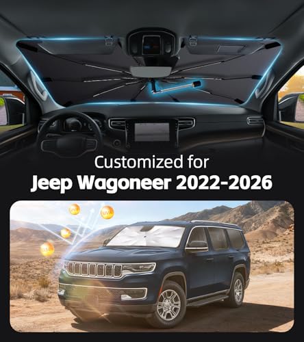 Windshield Sun Shade for Jeep Wagoneer 2022 (2022-2026 for Jeep Wagoneer)