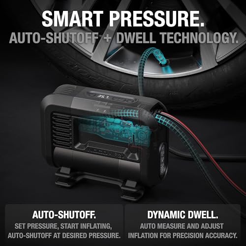 AIR20 47 LPM 12V Portable Tire Inflator & Air Compressor (100 PSI)