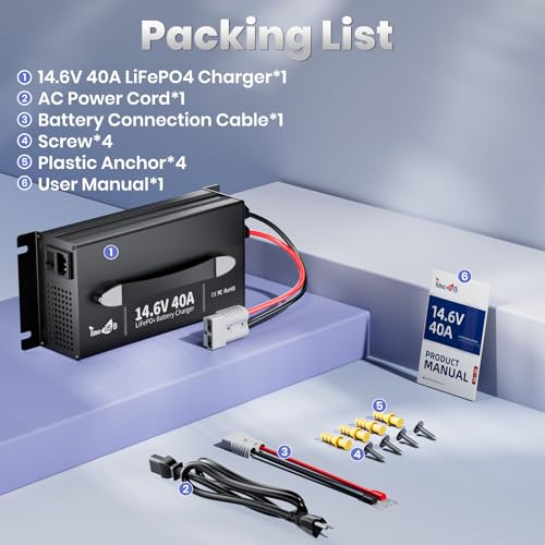 14.6V 40A LiFePO4 Battery Fast Charger (12V 40A)