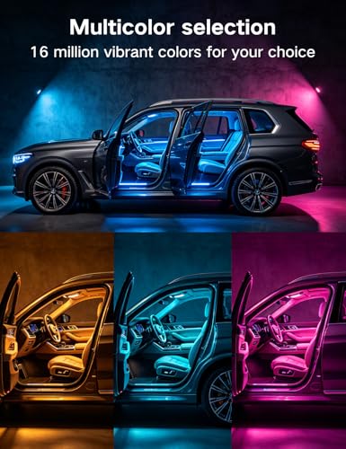 4Pcs Car Interior Lights