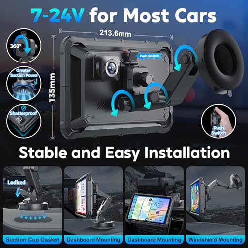 Portable Apple Carplay Screen for Car (8-Inch)