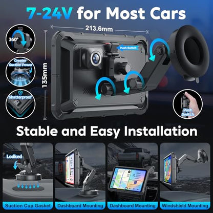 Portable Apple Carplay Screen for Car (8-Inch)