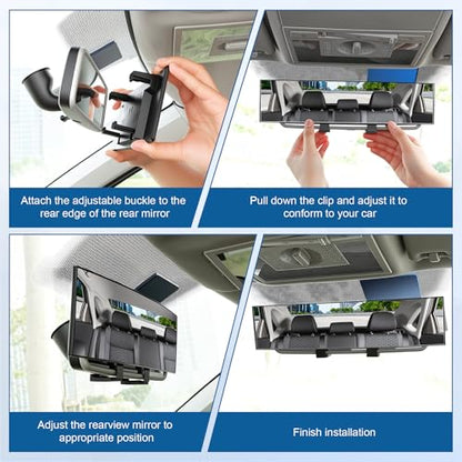 Panoramic Car Rear View Mirrors (12Inch)