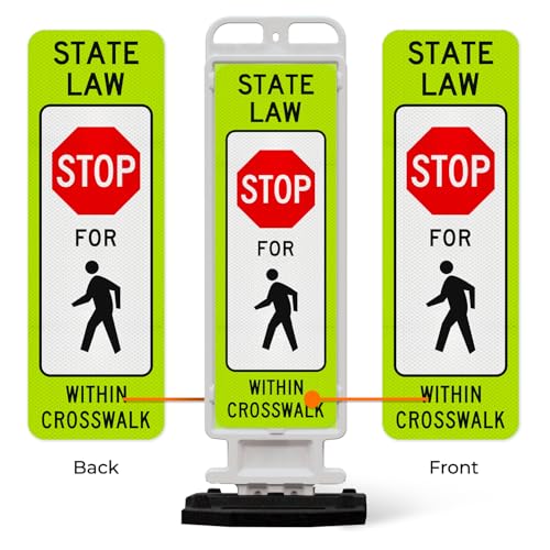 State Law Stop for Pedestrian Within Crosswalk MUTCD R1 (Stop For Pedestrian Within Crosswalk)