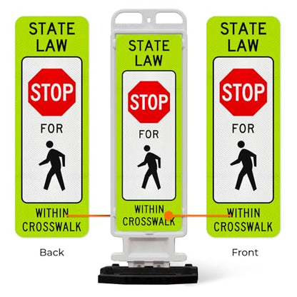 State Law Stop for Pedestrian Within Crosswalk MUTCD R1 (Stop For Pedestrian Within Crosswalk)