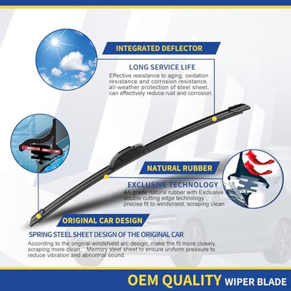 Wipers Replacement for 2012 (26"+16"+12" B)