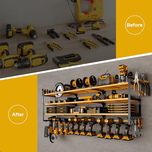 Power Tool Organizer Wall Mount (Yellow)