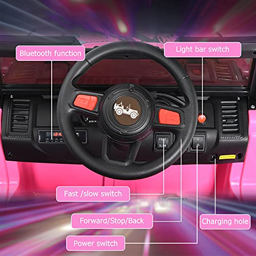 Ride on Car Truck with 2.4G Remote Control (Pink)