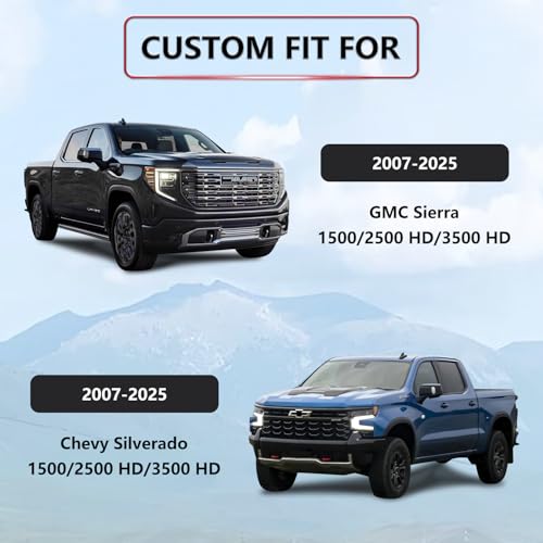 Chevy Silverado Seat Covers Full Set (Black blue / Full set)