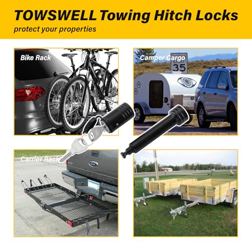 Trailer Hitch Locks with Keys (for Class III IV 2" Receiver)