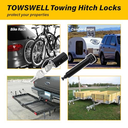 Trailer Hitch Locks with Keys (for Class III IV 2" Receiver)