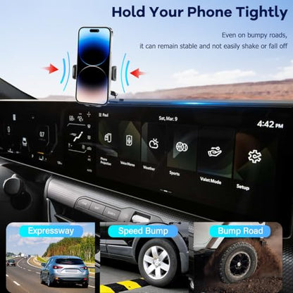 Car Phone Holder Compatible with Kia K4 2025 2026 Accessories 12.3 (2025Kia K4 12.3inch)